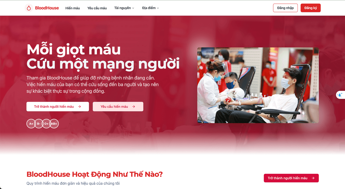 Blood Donation Website