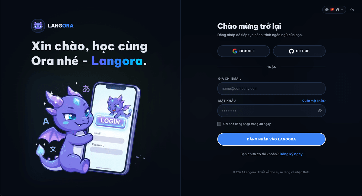 Langora - AI Language Learning Platform